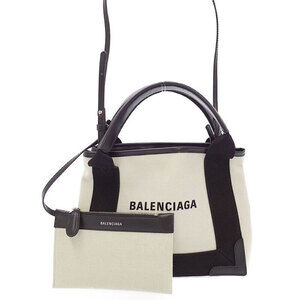 Balenciaga Navy Blue Cabas XS Bag